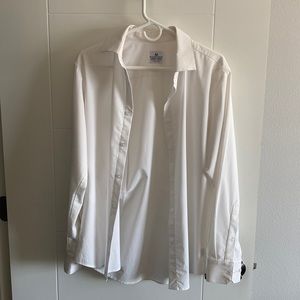 Mizzen + Main, white dress shirt.